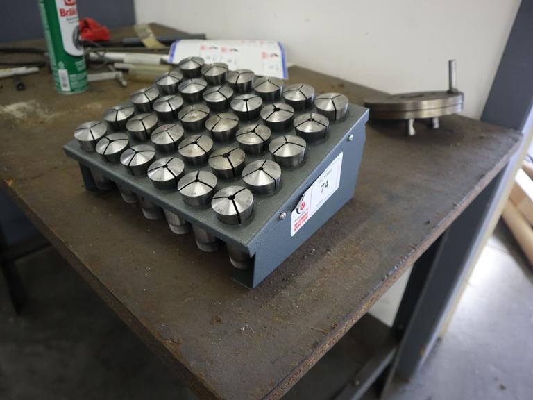 5C Collets with Metal Divider Rack- Auction Item
