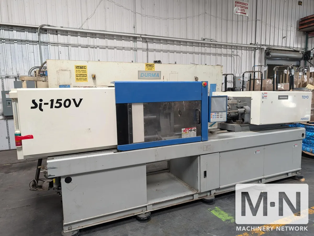 150 TON 6.7 OZ TOYO MODEL SI-150V-F200CU ELECTRIC INJECTION MOLDING MACHINE MFG 2013