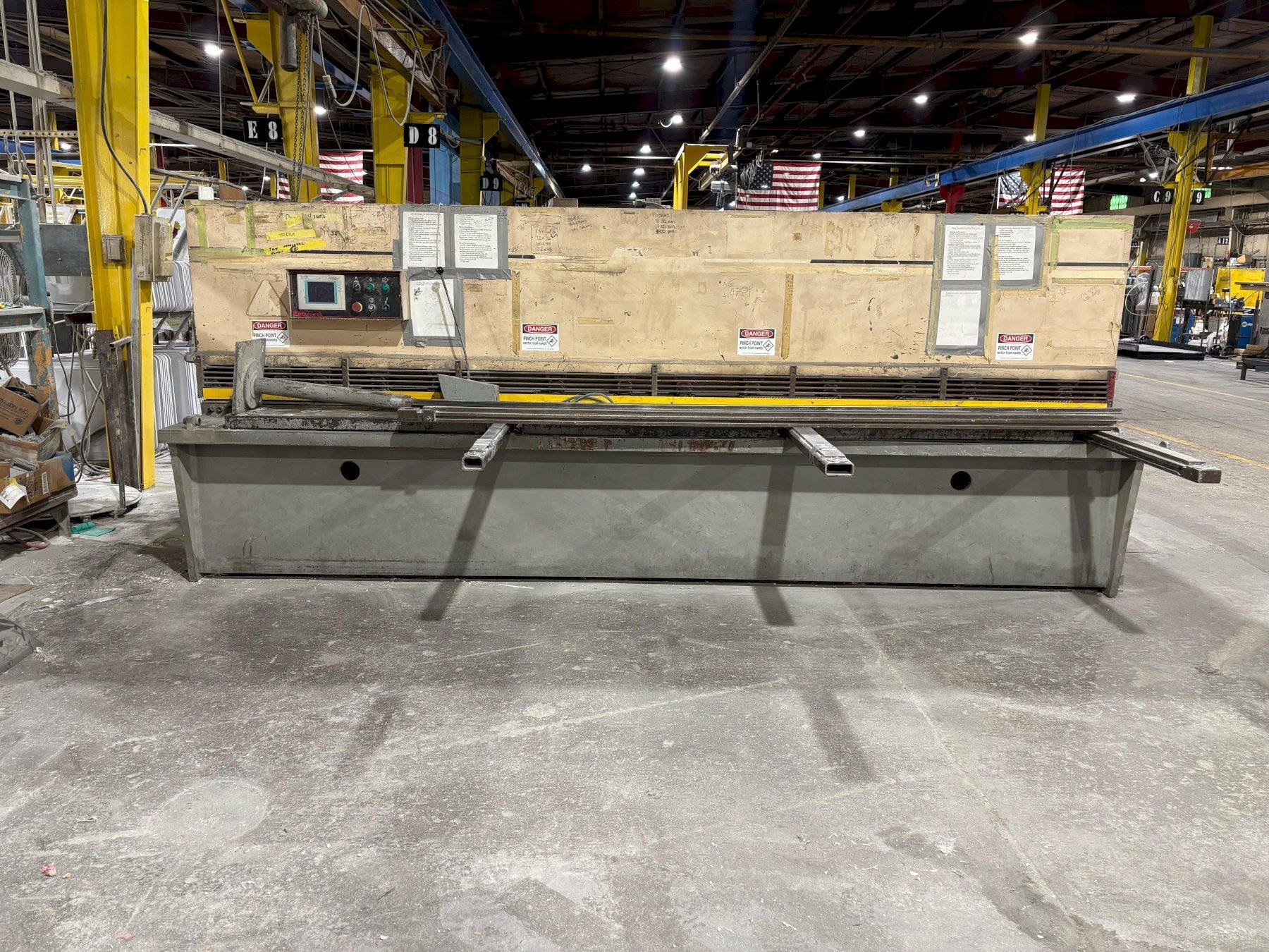 1 - PREOWNED MASTEEL CNC HYDRAULIC SWING BEAM SHEAR, MODEL #: MSH-12250, S/N: 0116