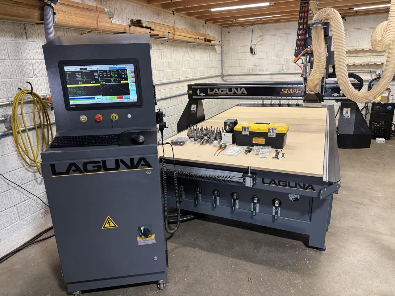 5′ x 10′ Laguna SmartShop 2 Pro CNC Router, 2022 – 24K RPM, Tool Changer
