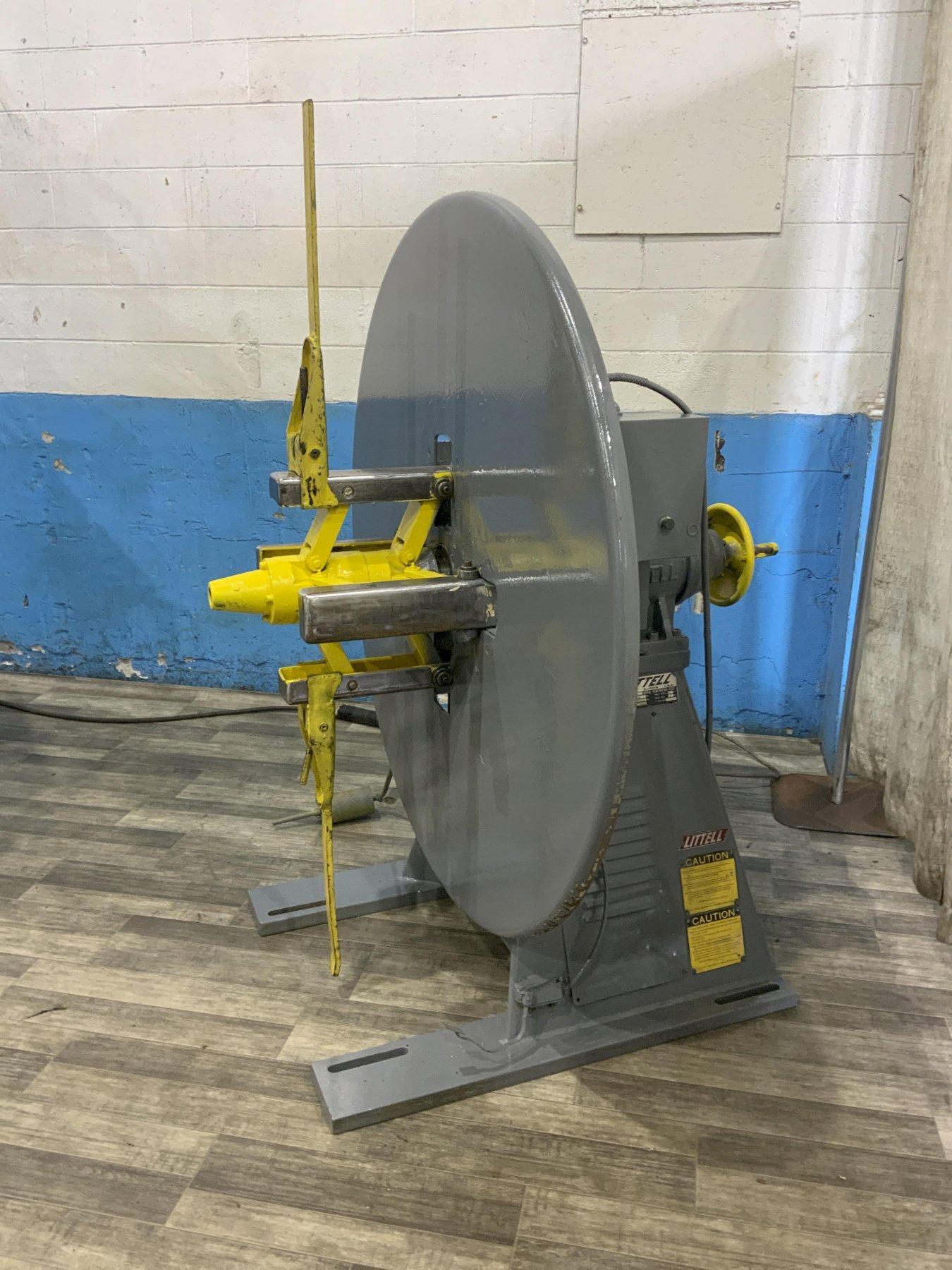 4,000 LB X 12" LITTELL MODEL #40-12 MOTORIZED COIL REEL: STOCK #81448