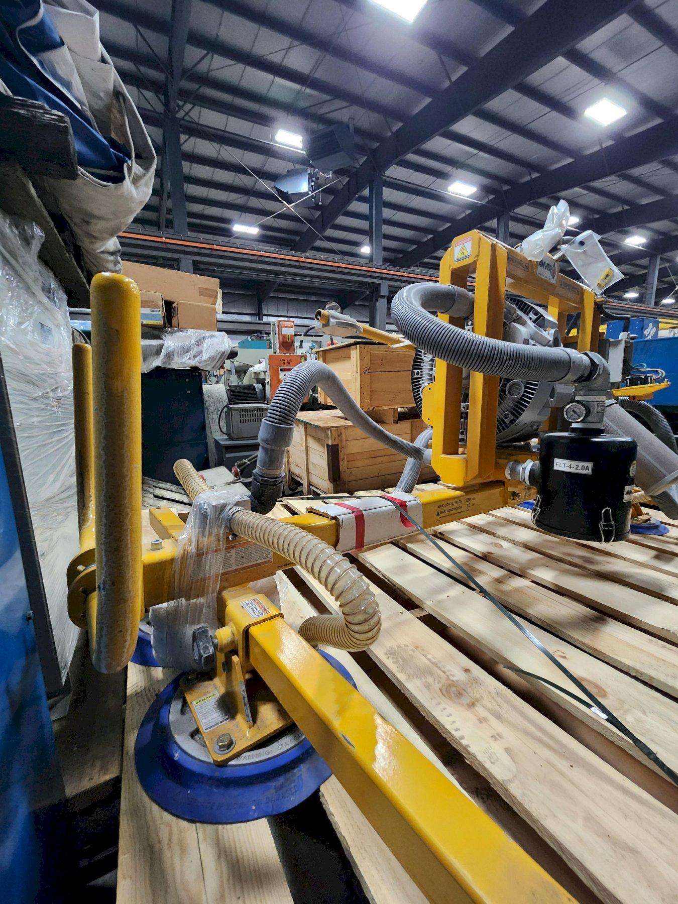 500 LB ANVER VACUUM LIFTER NEW 2024 UNUSED, 120" X 73" LIFTING AREA, VPHF-9 VACUUM GENERATOR AND L50M4-86-2N/44-HF LIFTING SYSTEM