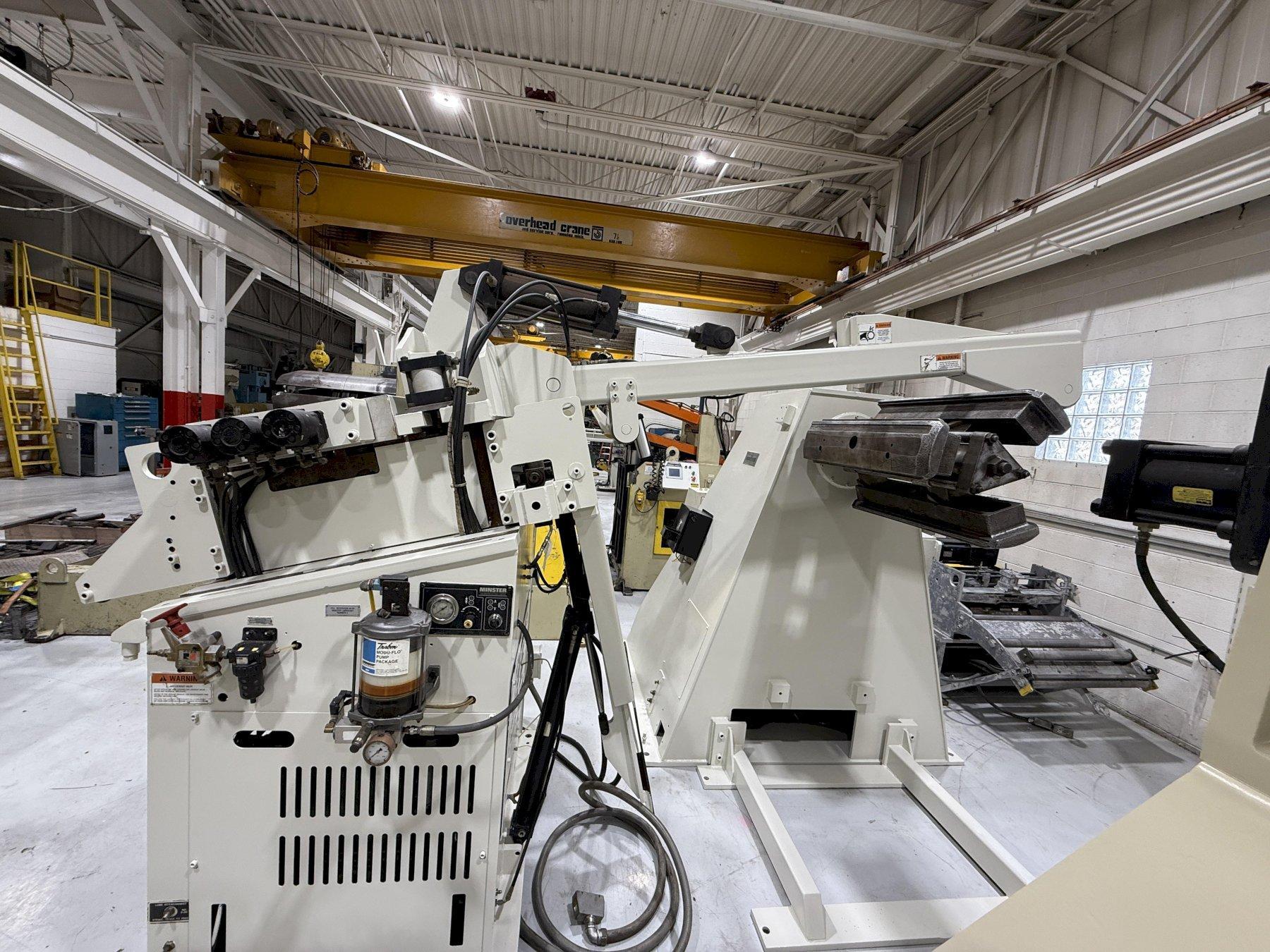 15,000 lbs. x 26" Wide Minster Conventional Servo Coil Feed Line, Year 1997