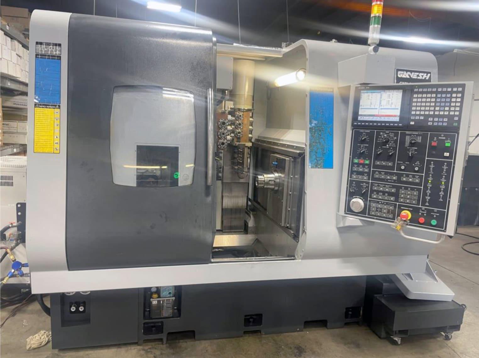 Ganesh Cyclone 52 BY2 9-Axis CNC Lathe, 2016 – 6″ Chuck, Dual Spindle, Live Tooling, Dual Y-Axis