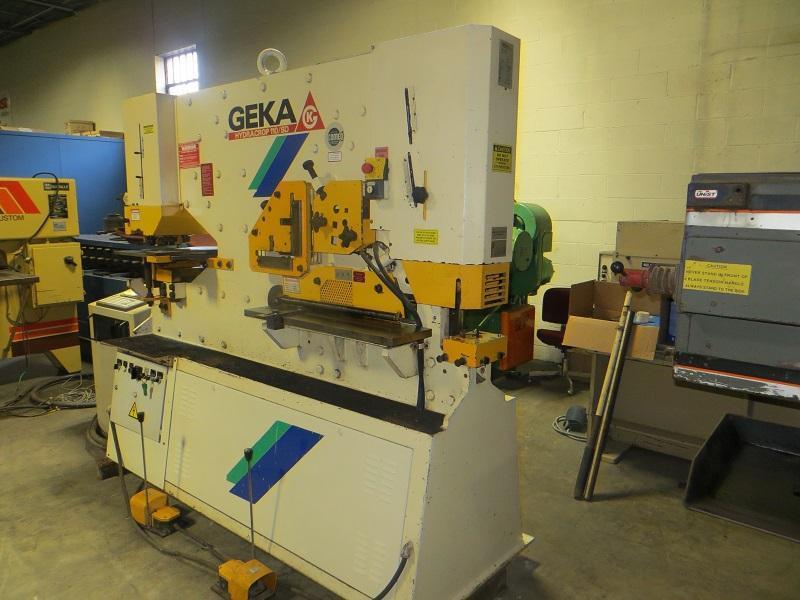 120 Ton Geka Hydraulic Ironworker Model Hydracrop 110SD with Semi PAXY (CNC Punching)