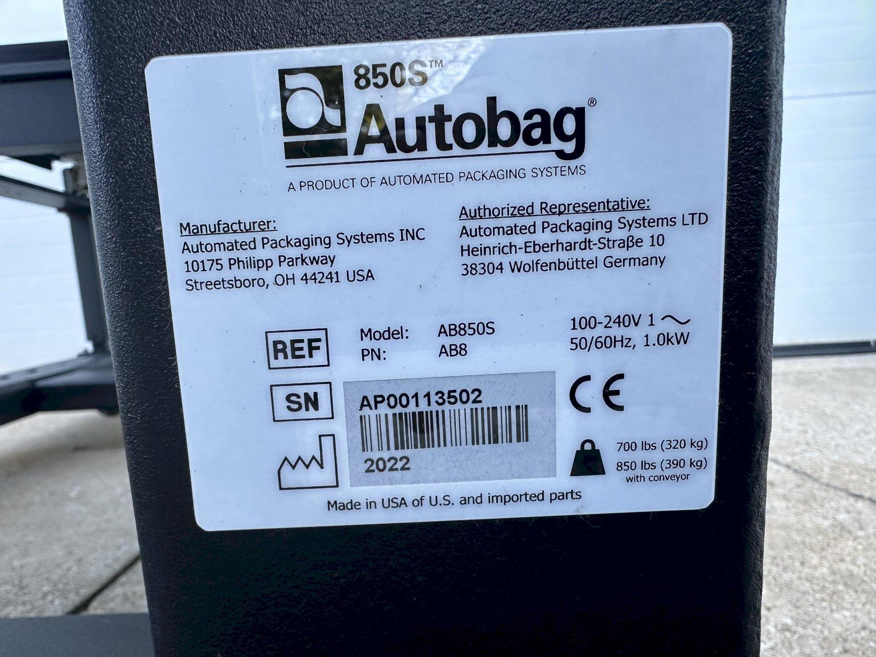 2022 AUTOBAG 850S High Speed Bagger