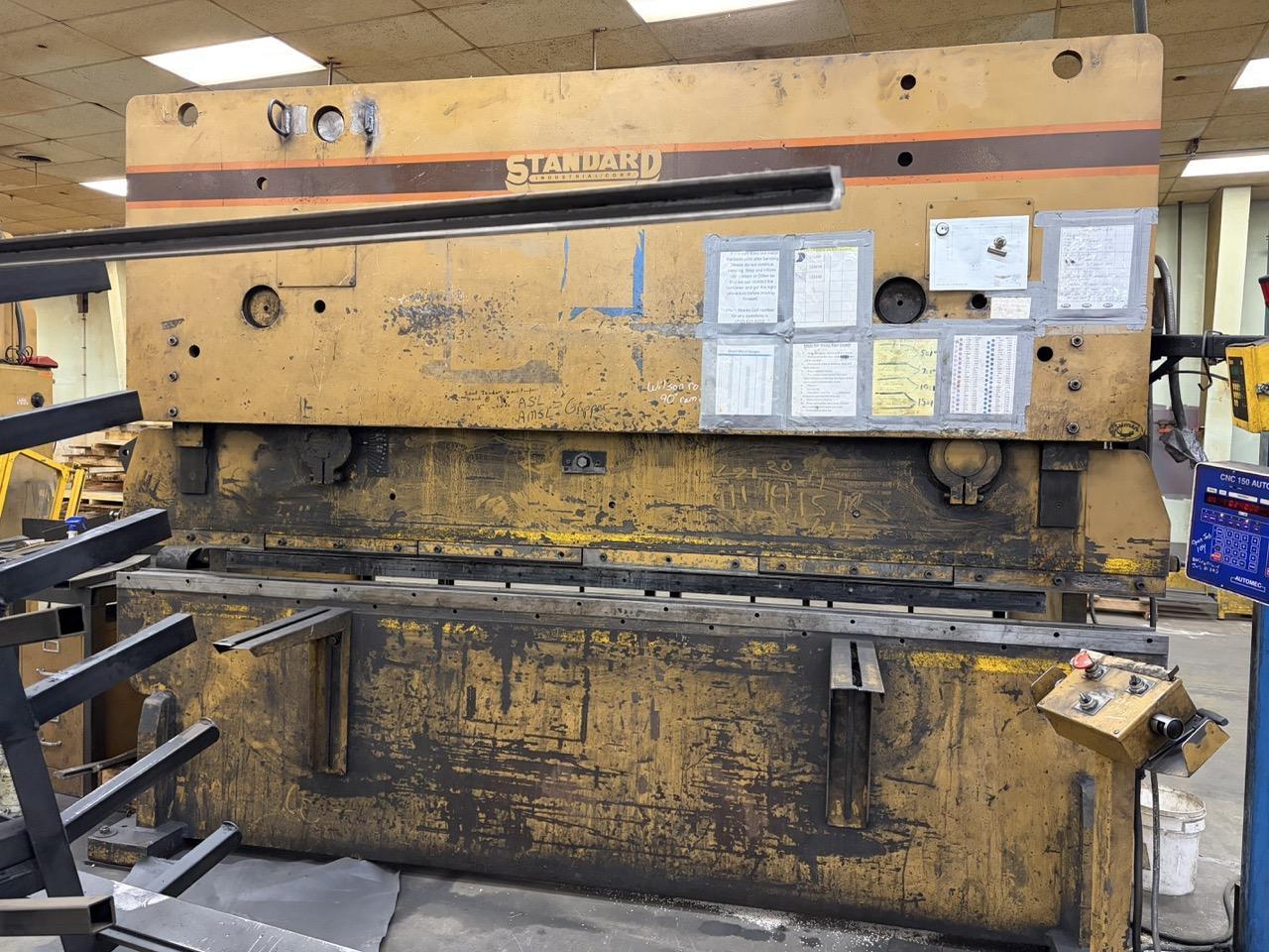 200 Ton x 12′ Standard AB200-12 CNC Press Brake, 2003 – Updated Control, Tooling Included