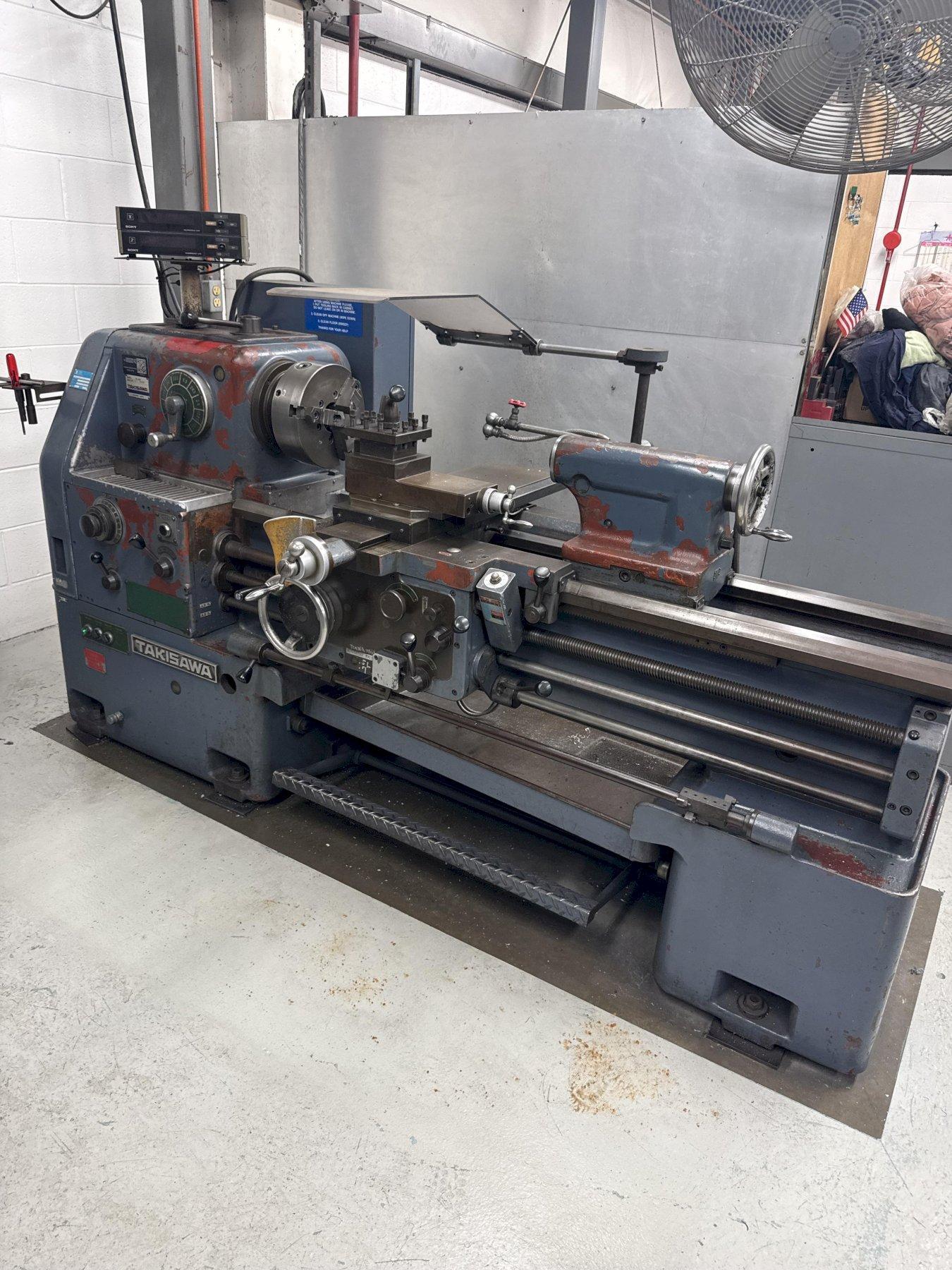 18" x 40" TAKISAWA Model TAL-460 Geared Head Engine Lathe