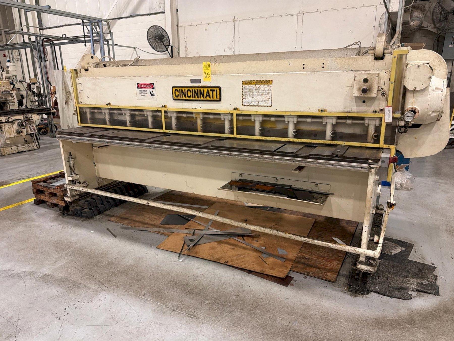 10' X 10 GA CINCINNATI MODEL 1010 MECHANICAL SHEAR: YOBRO #26397