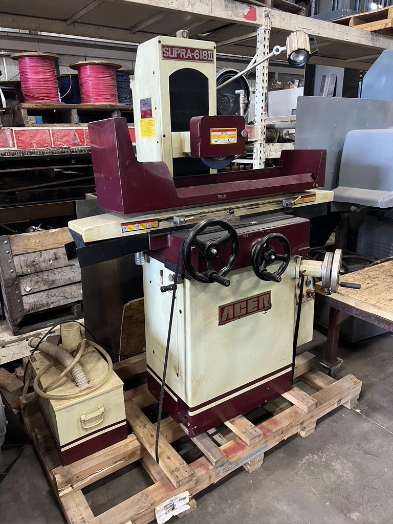 ACER 6 X18 MANUAL SURFACE GRINDER MODEL SUPRA 618II, NEW 2007