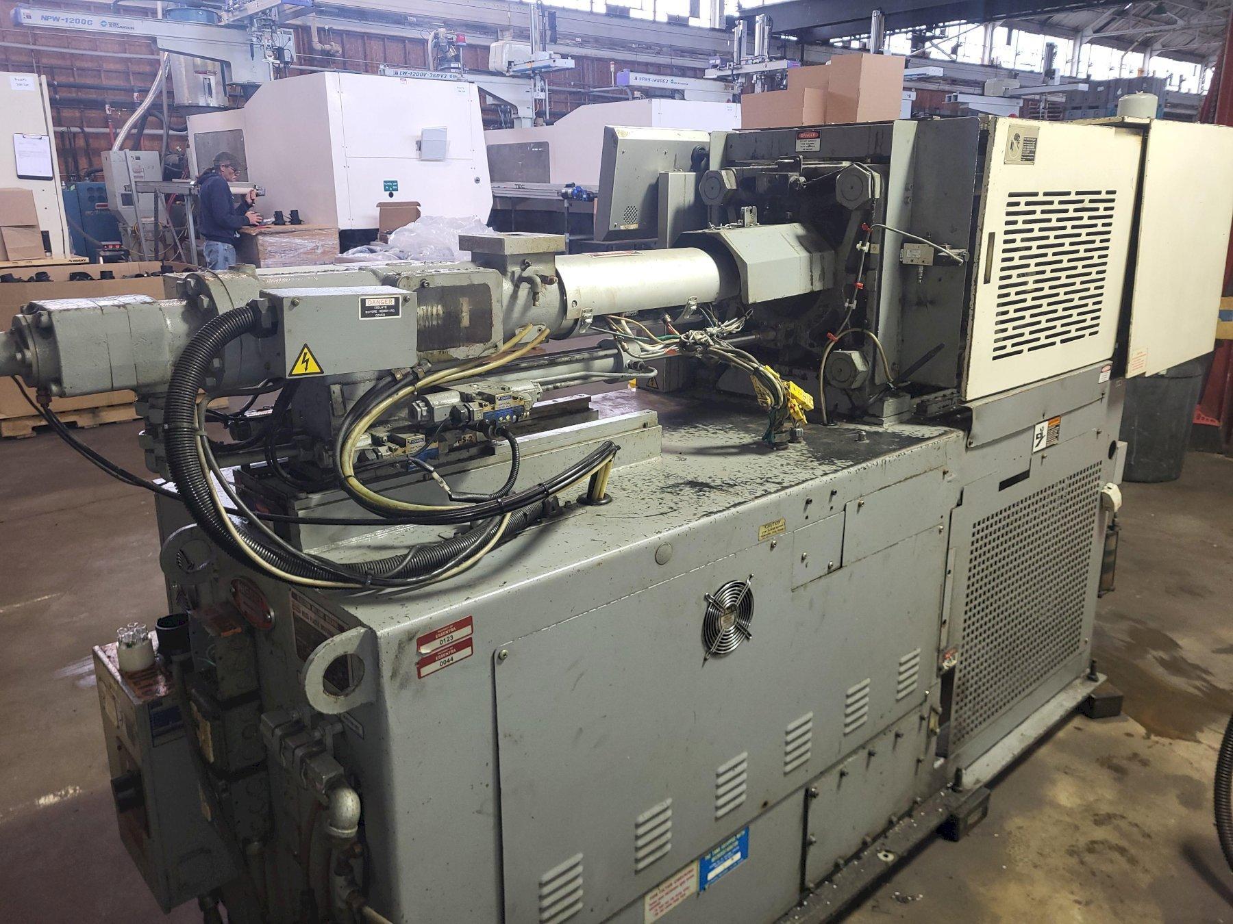 Nissei Used NS40-5A Injection Molding Machine, 44 US Ton, 2.2 oz., 460V, yr. 2004/05 (2) Available