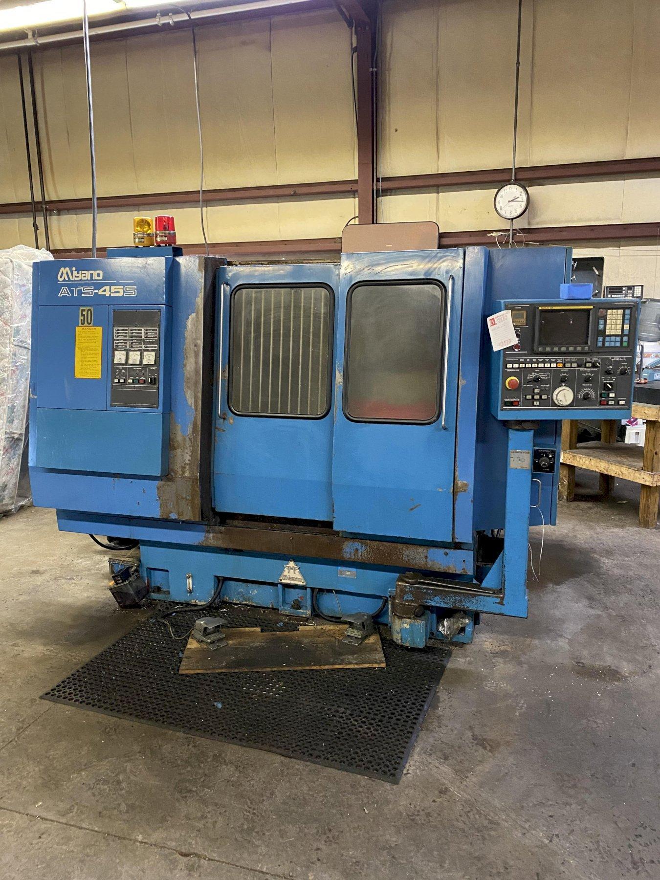 MIYANO ATS-45S CNC LATHE WITH SUB SPINDLE. STOCK # 0525422