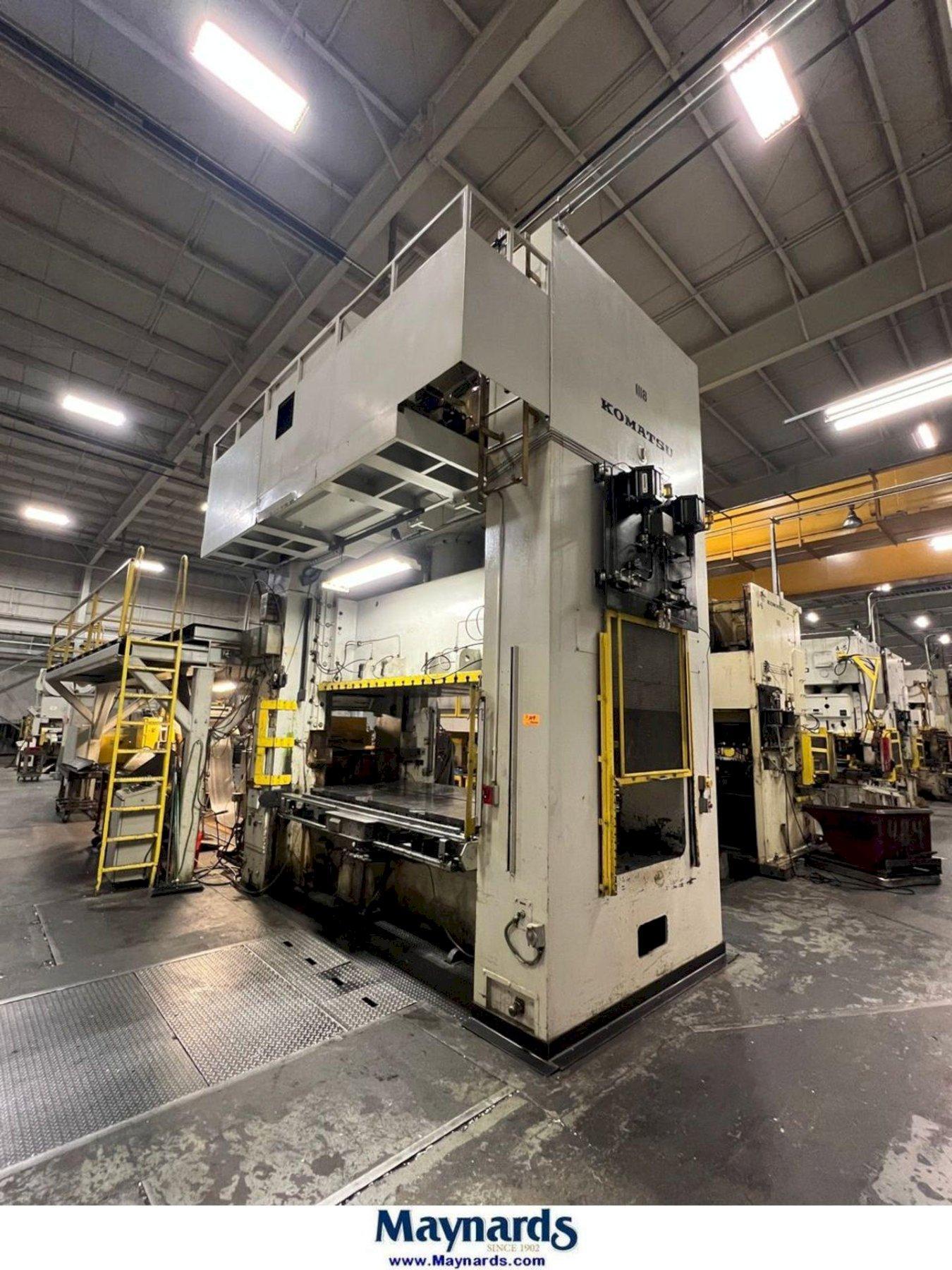 400-ton Komatsu Model# E2G-400 Used Straight Side Mechanical Stamping Press For Sale