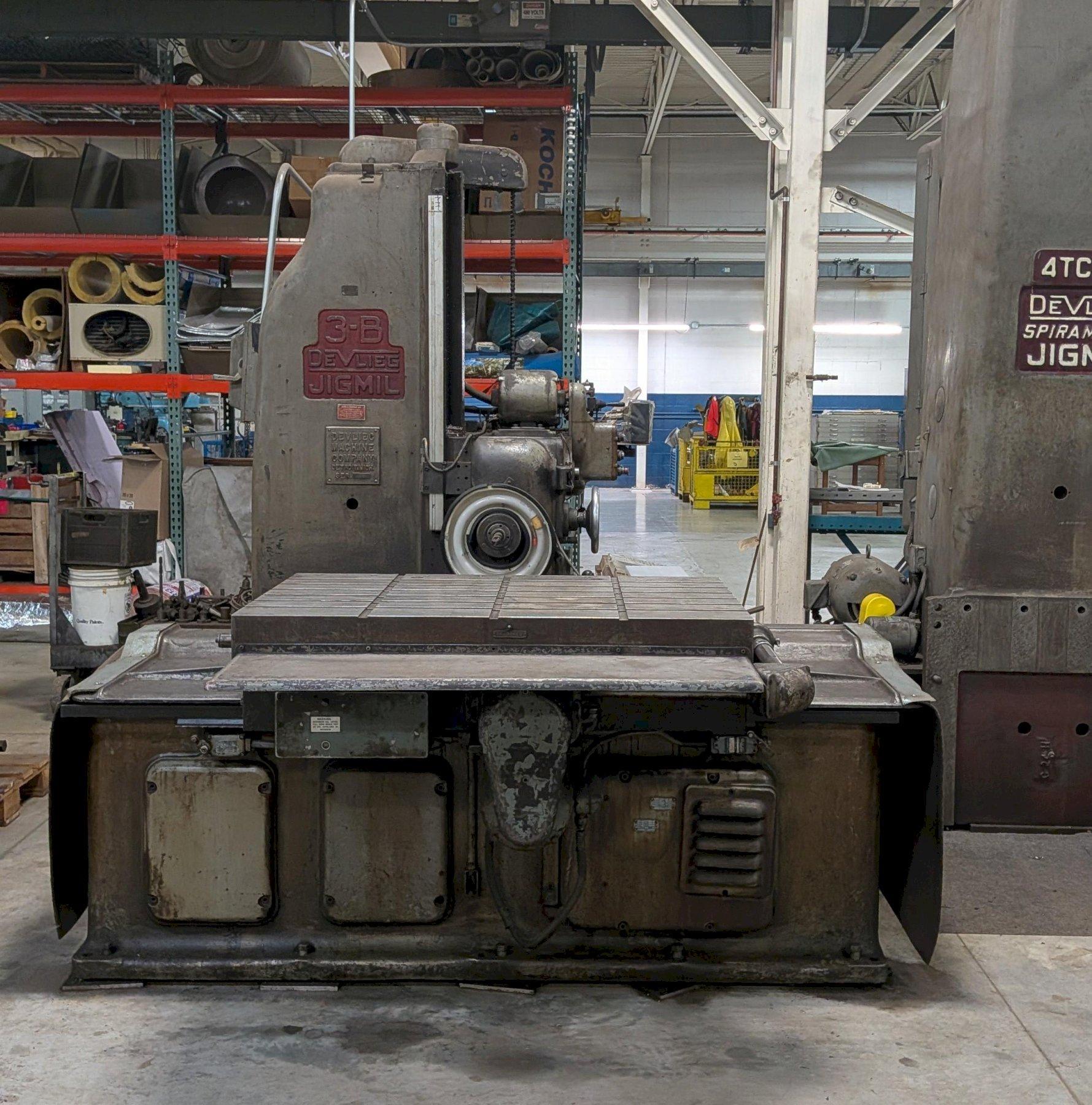 DEVLIEG 3B Jig Mill - 30" x 48" Table with DRO