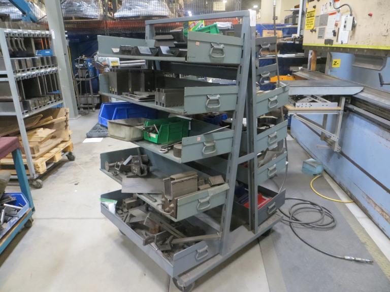 Heavy Duty Storage w (11) Adjustable Shelves w Contents of Dies and MORE!- Auction Item