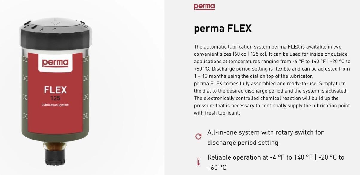 PACK OF 10 - PERMA Flex Automatic Lubrication Systems 125cc Mobil Grease XHP 221