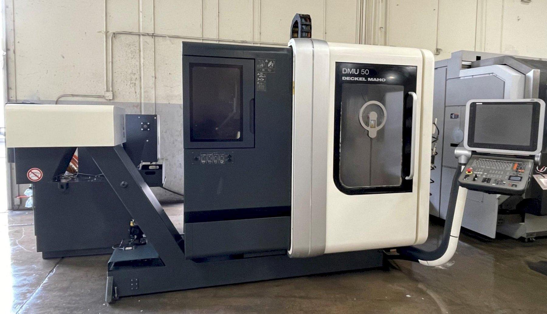 DMG Mori Seiki DMU-50 5-Axis Universal Milling Machine Heidenhain ERGOline Control 60 ATC Chip Conveyor