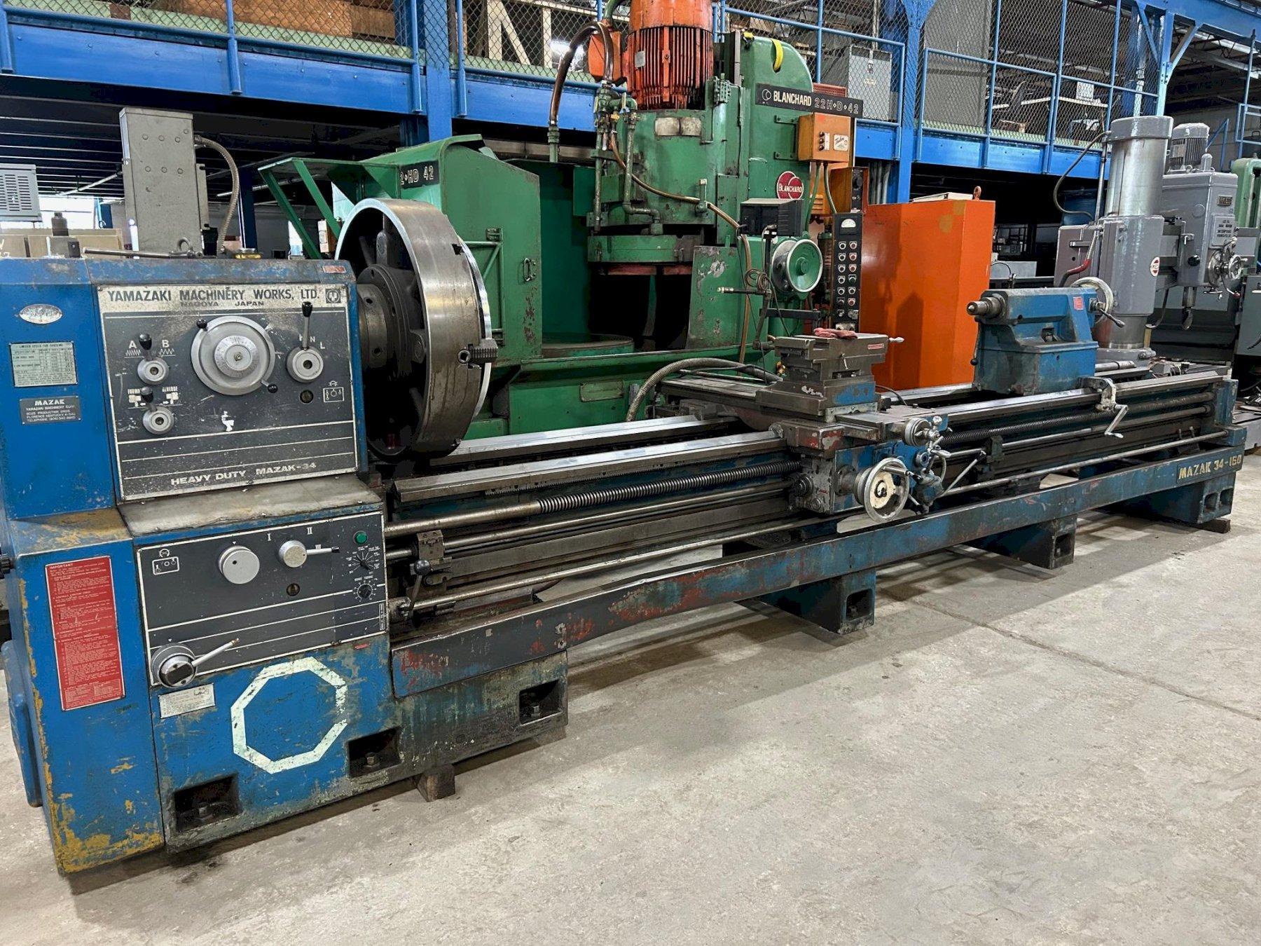 34”x 160”cc MAZAK Engine Lathe