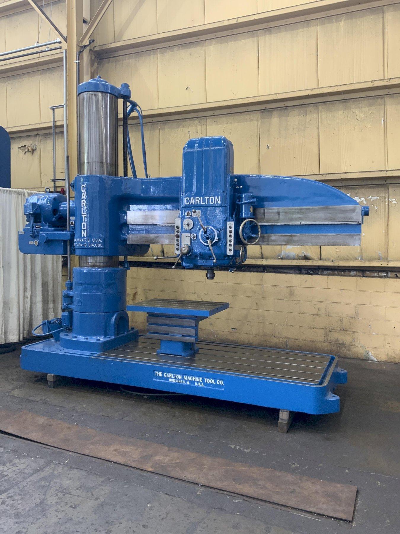 8' X 19" CARLTON MODEL #4-A RADIAL ARM DRILL: STOCK #80898