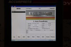 250 Ton x 12 Ft Accurpress Advantage CNC Press Brake, Model 725012