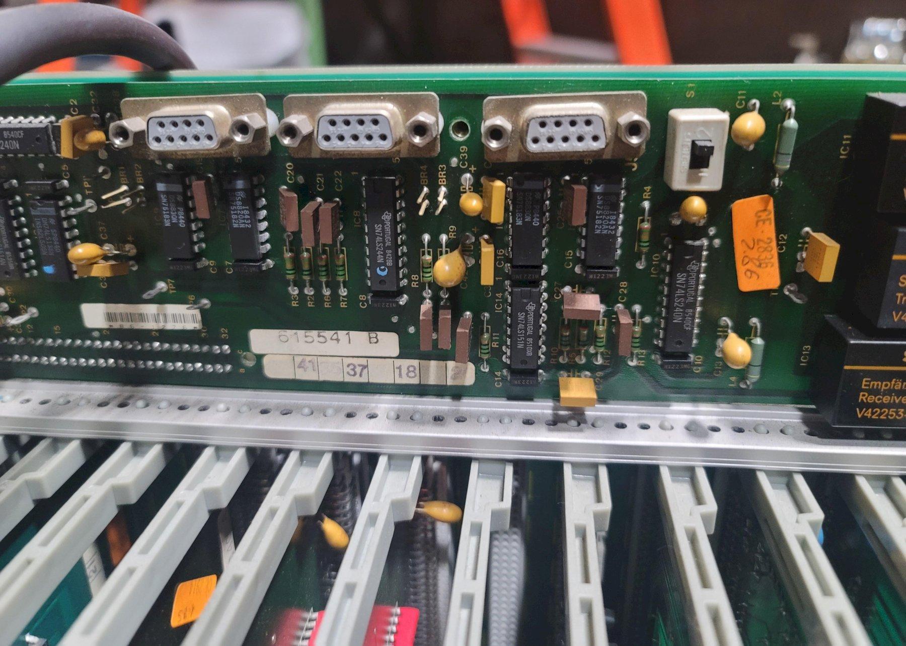 AGIE NR 616011 3 BACK BOARD BAB-01 B WITH TERMINAL SIGNAL BLOCK BOARDS STB-01 A