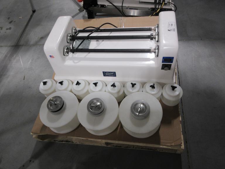 C&M Topline IOL 3 Bar, Variable Speed Rotary Tumbler, With Various Plastic Tumbler Drums- Auction Item