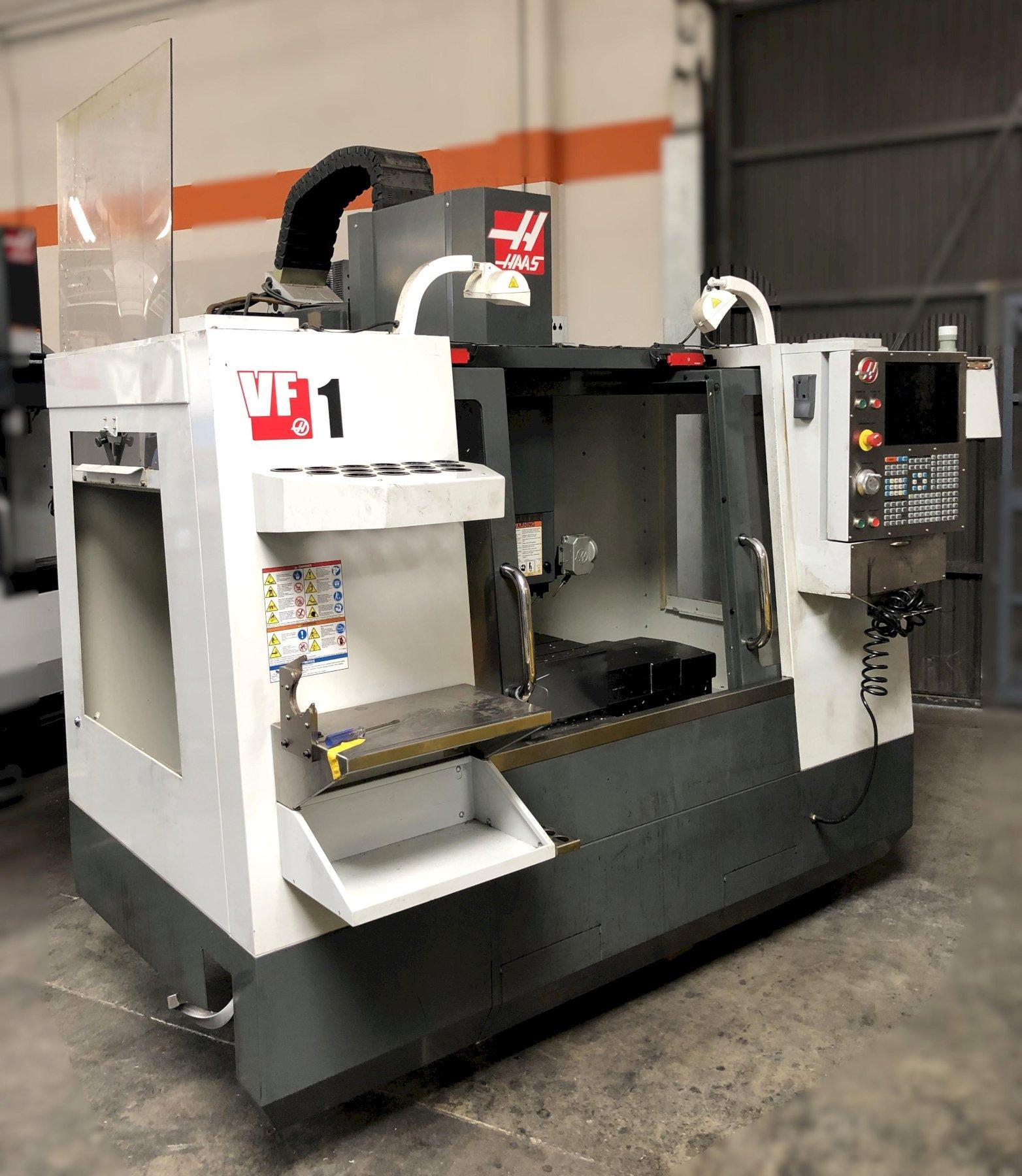 Haas VF-1 Vertical Machining Center 2012 With Ridid Tap, Remote Hand Jog, Expanded Memory, P-Cool, Hil, 4th Axis Ready, 8100 RPM Spindle, Chip Auger,