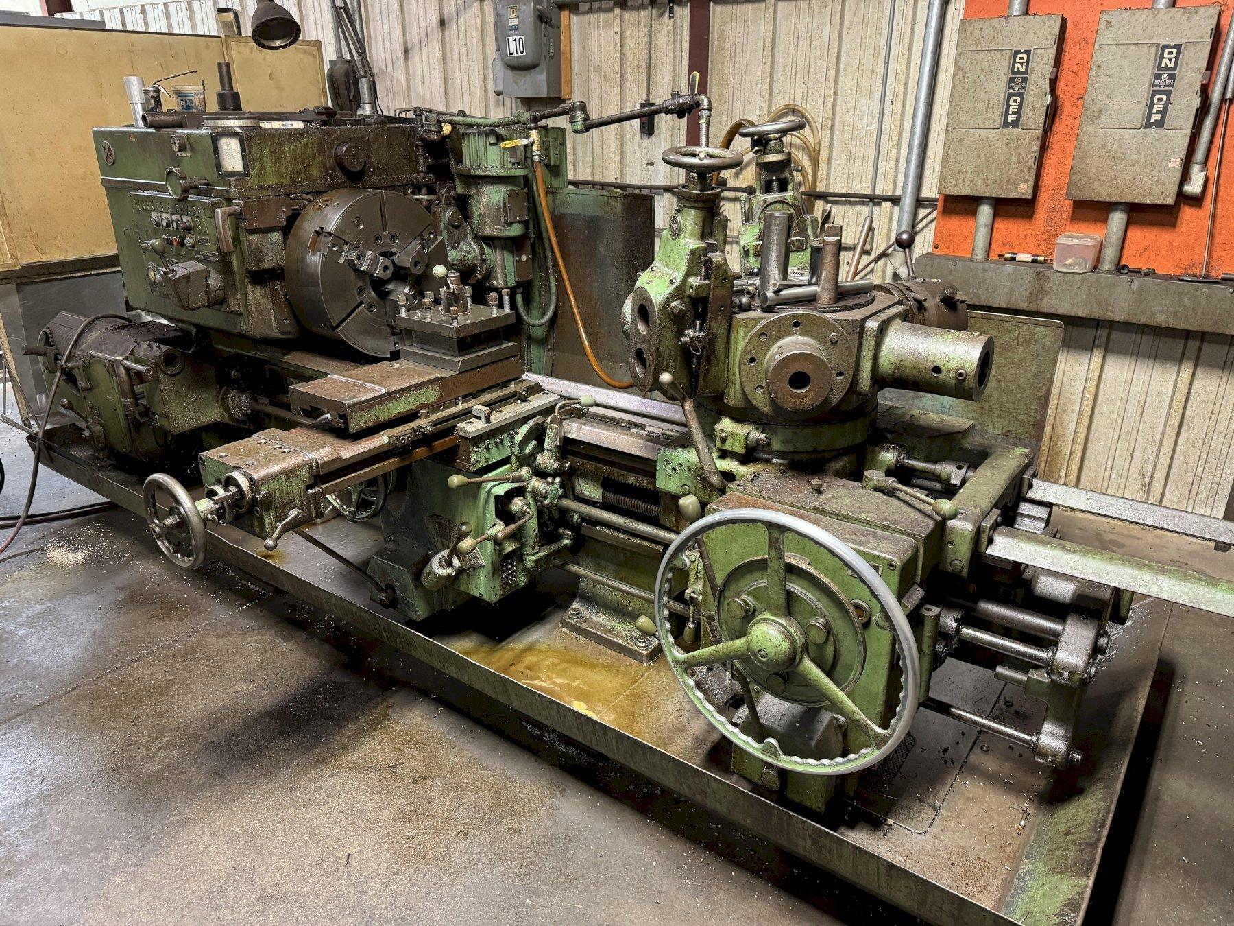 3A WARNER & SWASEY M-3500 SADDLE TYPE TURRET LATHE. STOCK # 0345325