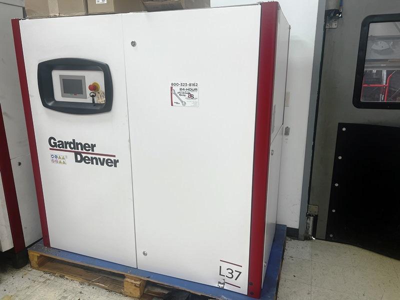 50 HP GARDNER DENVER MODEL L30-45E17 ROTARY AIR COMPRESSOR