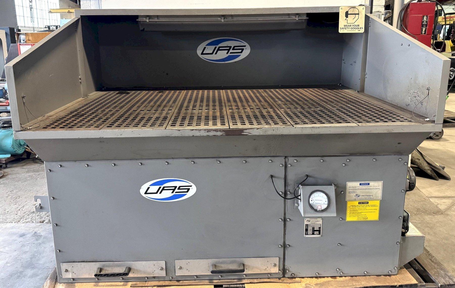 United Air Specialist Downdraft Bench SDB, 2500 CFM, 55″ x 80″ Work Surface, 3 HP