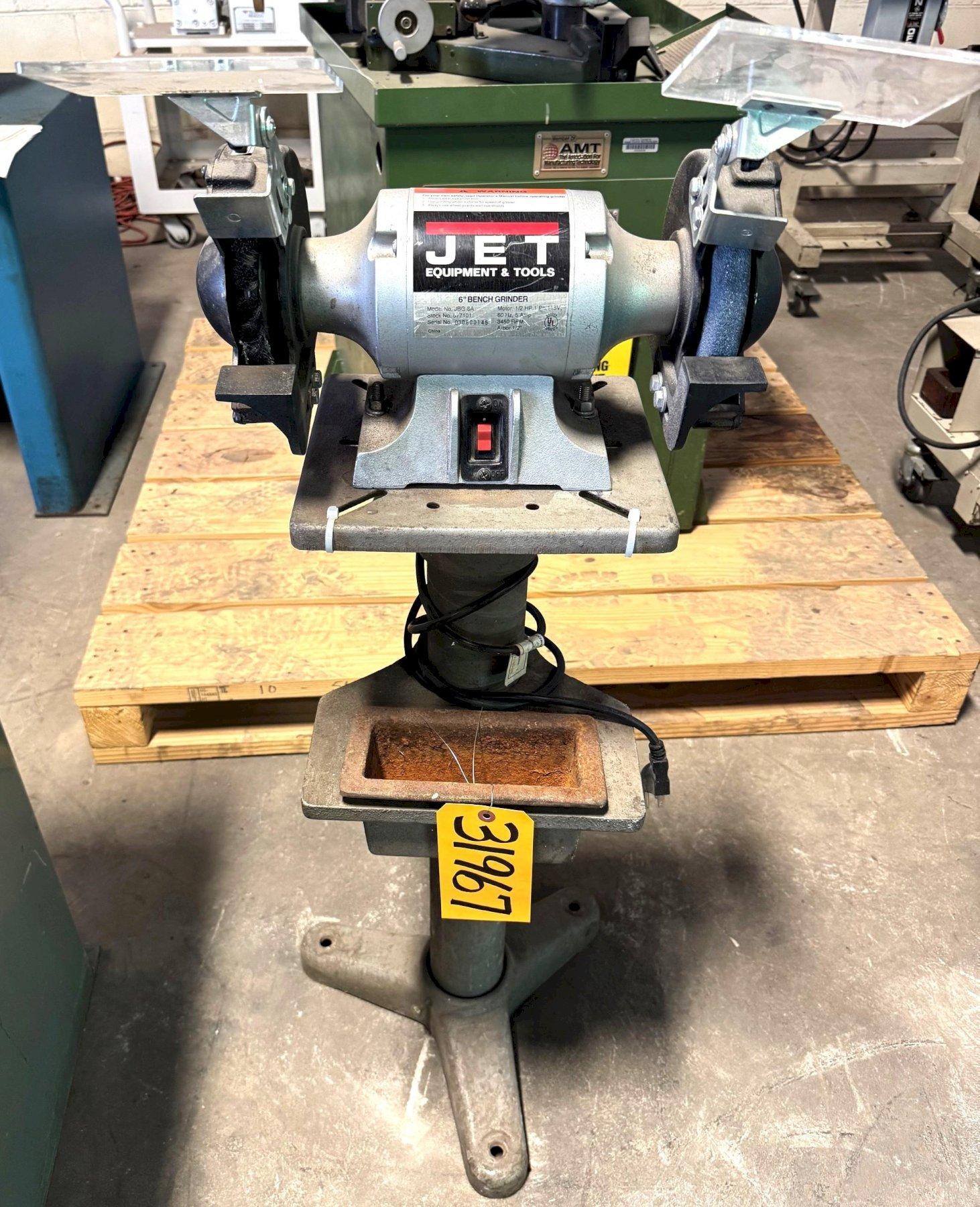 6″ Jet Double End Grinder JBG-6A, Pedestal, 1 Phase