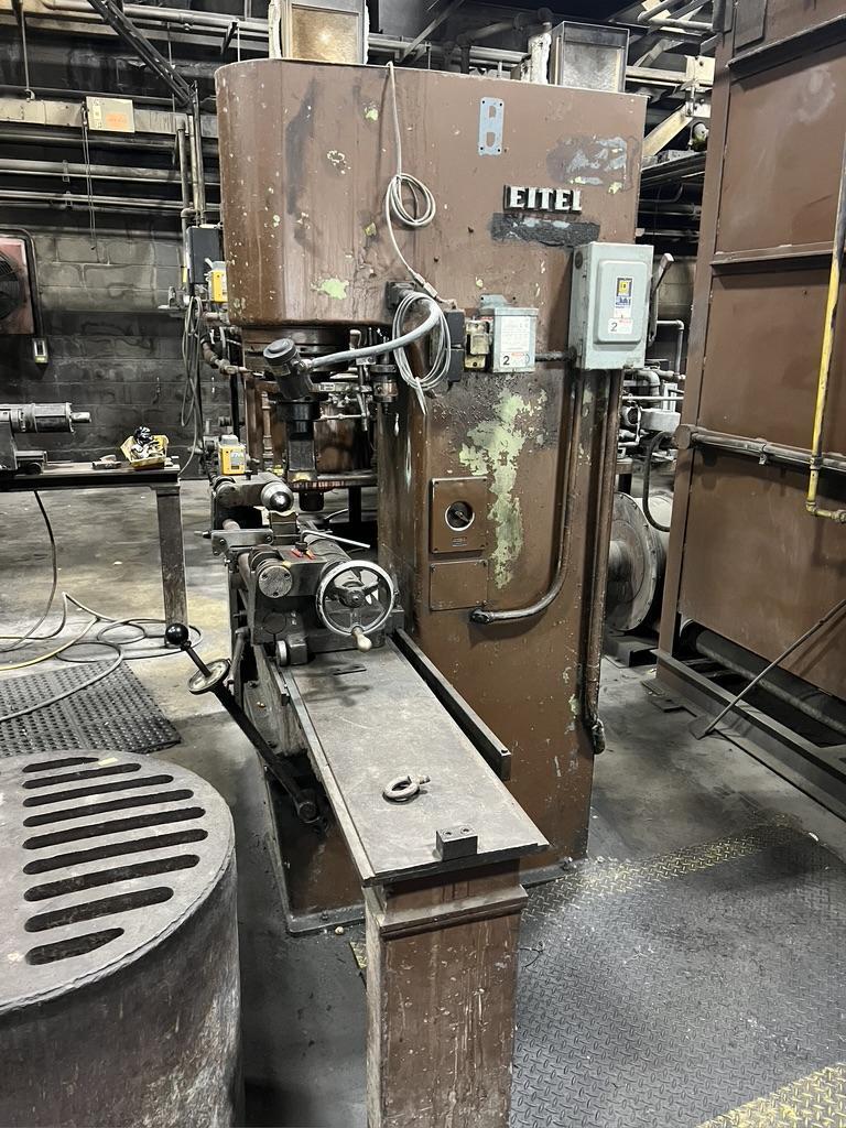 44 ton Eitel Straightening press with W-2 Rolling Fixture Attachment