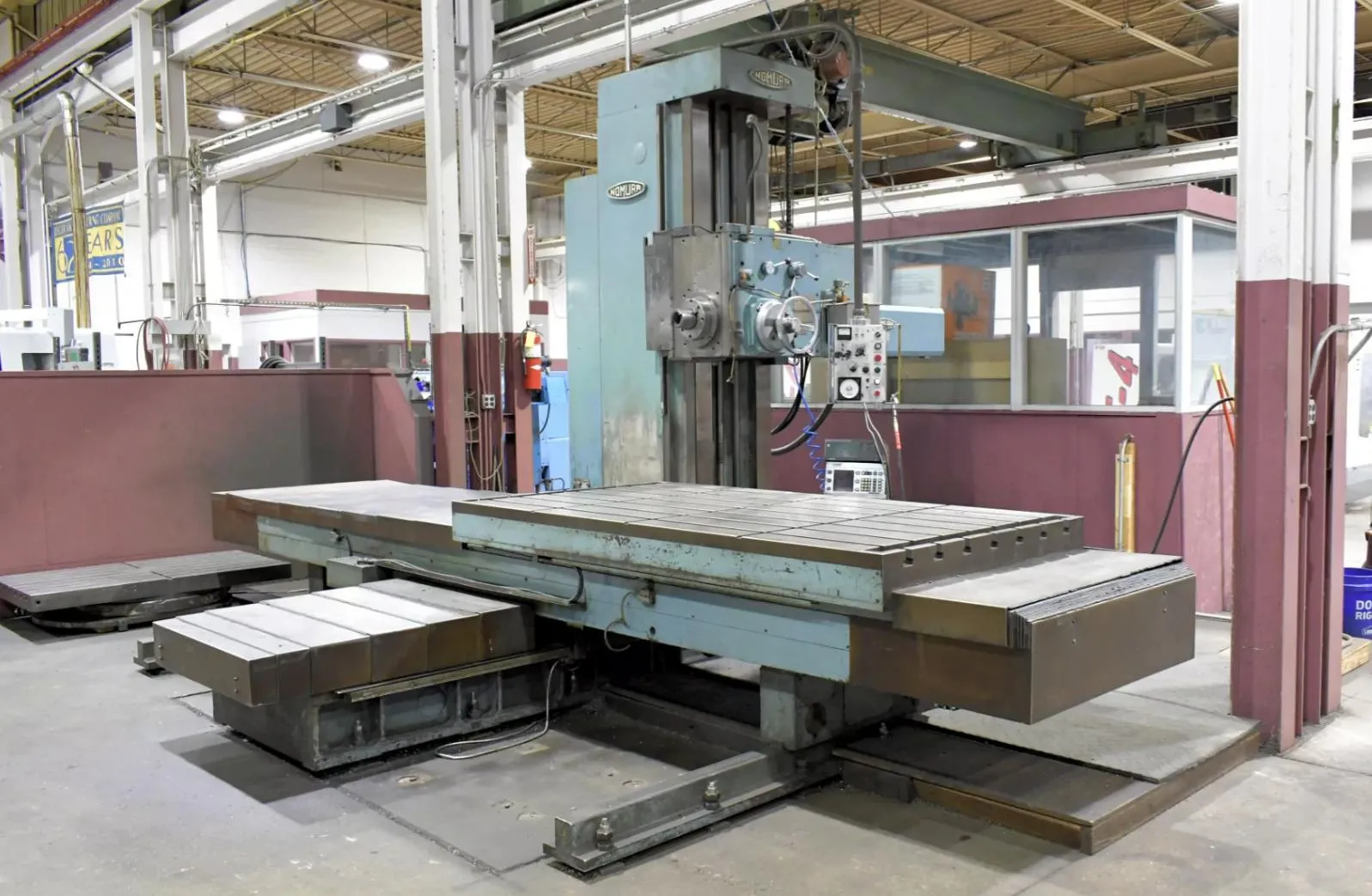 4" NOMURA MODEL #P-100WP TABLE TYPE HORIZONTAL BORING MILL : YOBRO 25968