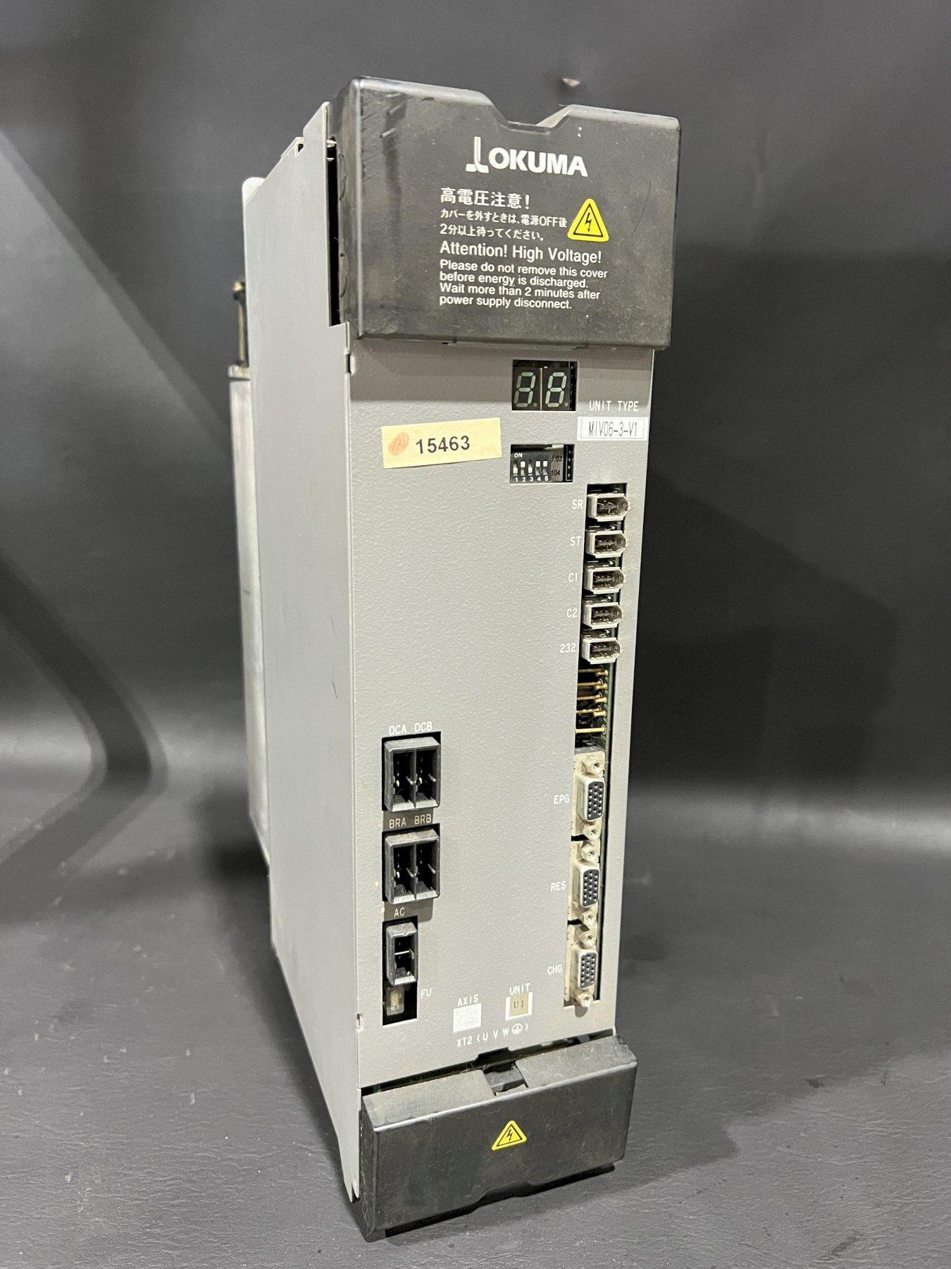 Okuma CNC AC Servo Amplifier Module MIV06-3-V1 Pulled from Working Machine