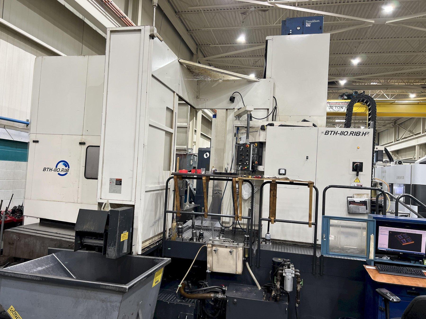 Toshiba BTH-110 R18 Used CNC Horizontal Boring Mill For Sale - 2012