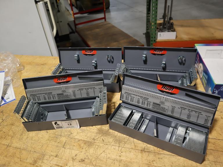 Huot (2) Tap Indexes and (2) Letter, Number, Fractional Drill Indexes,  ***All New Unused***- Auction Item