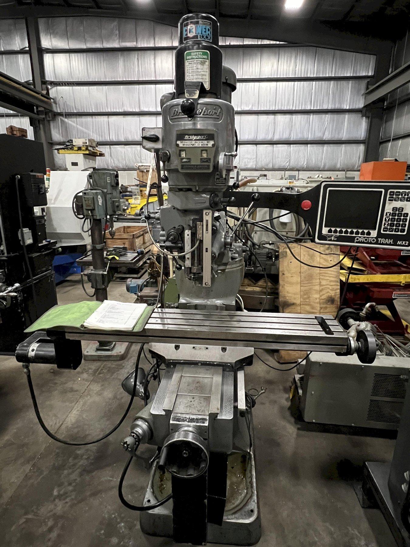 BRIDGEPORT SERIES 1 VERTICAL MILL, 9 X 48 TABLE, PROTO TRAK CNC CONTROL ADDED 2012