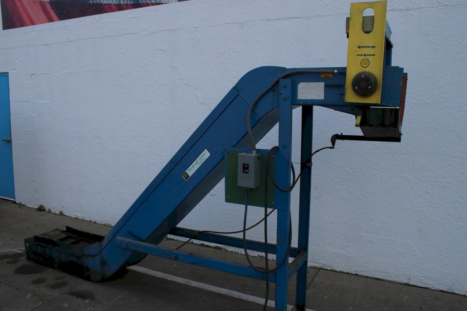 WARDCRAFT INCLINED CHIP CONVEYOR: STOCK #76350