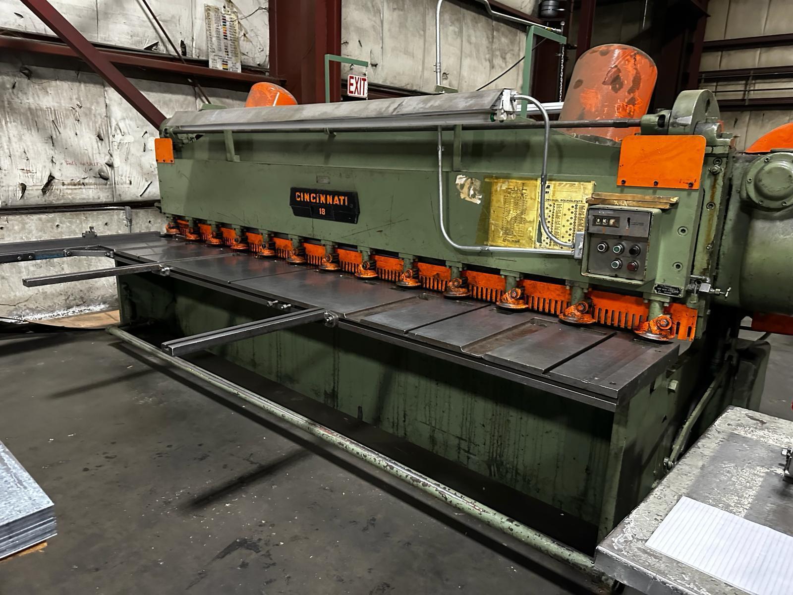 12' x 1/4" Cincinnati Shear Model 1812