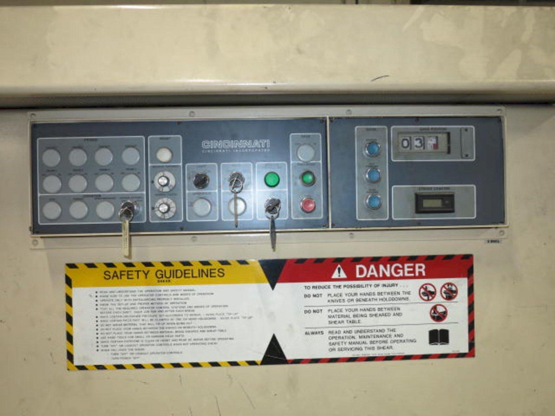 1/4" x 8 ft. Cincinnati Hydraulic Shear Model 250HS8