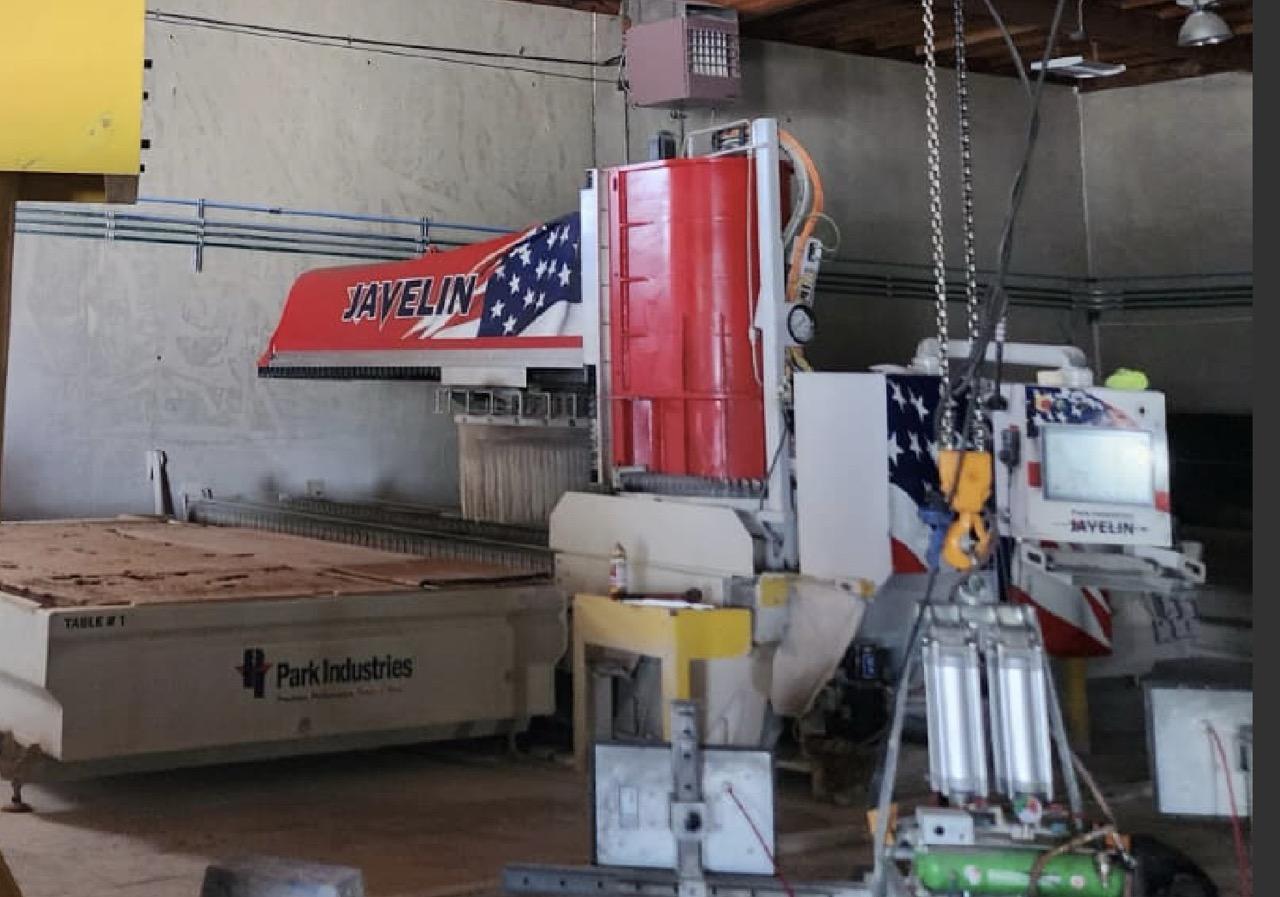 Park Industries JAVELIN Dual Table 5-Axis CNC Sawjet Stone Cutting Machine, 2024