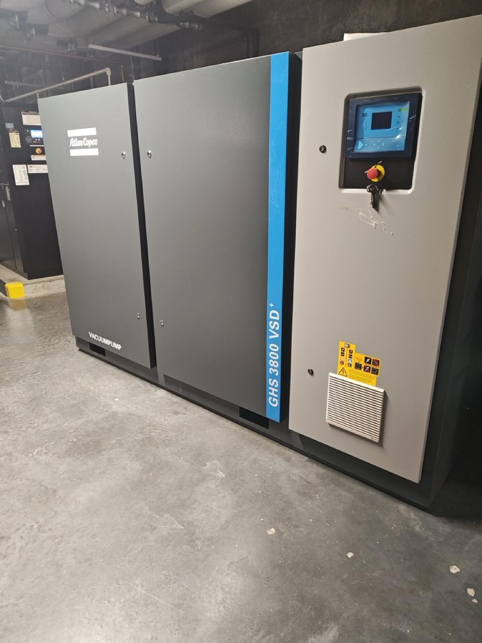 75 HP Atlas Copco Vacuum Pump GHS 3800VSD+, 2021