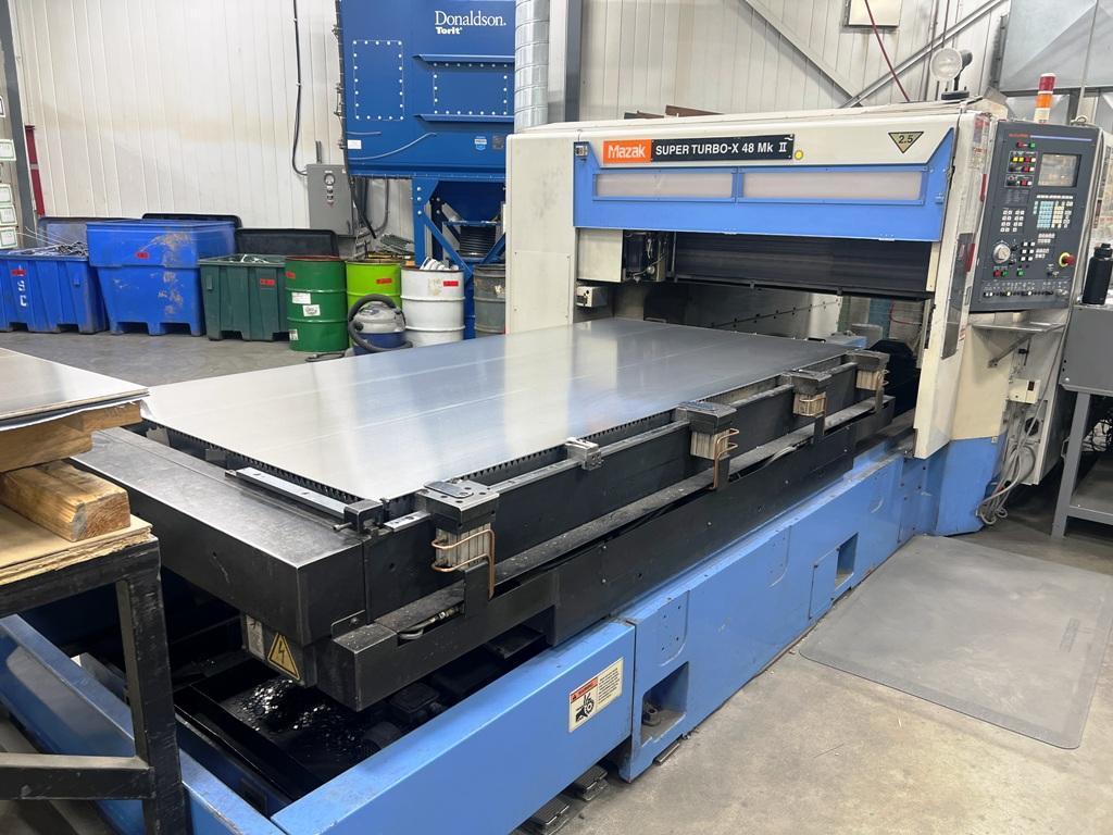 2500 WATT MAZAK SUPERTURBO X-48 MKII CNC LASER CUTTING MACHINE