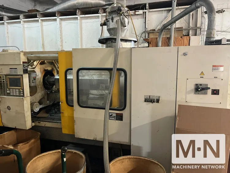 390 TON 40 OZ TOSHIBA MODEL ISG390V10-19B INJECTION MOLDING MACHINE MFG 2000