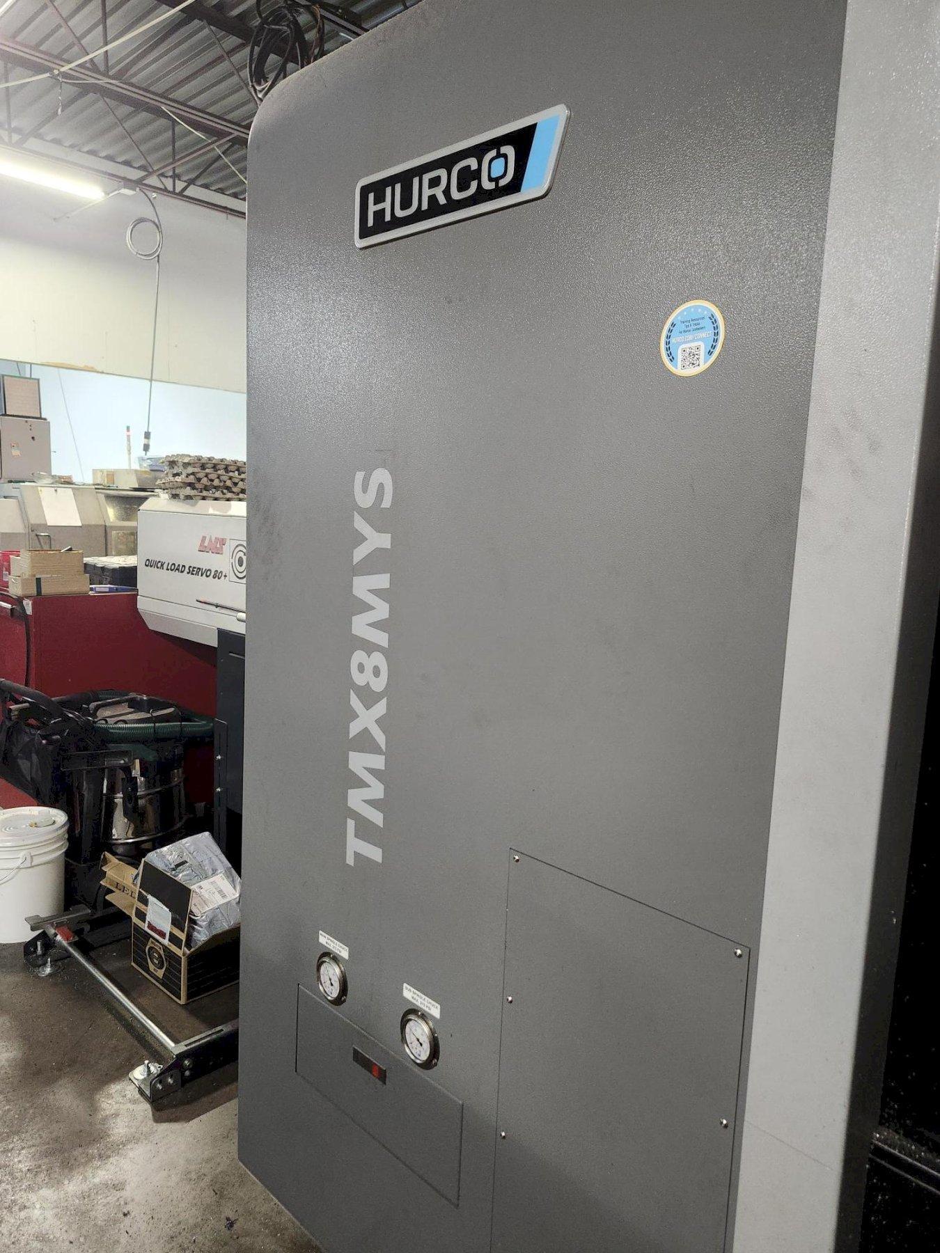 Hurco TMX8MYSi CNC Mill/Turn Lathe, with Hurco Ctrl., 4500 RPM, 12 Turret,  Live Tooling, Barfeeder, 37 HP, New 2023