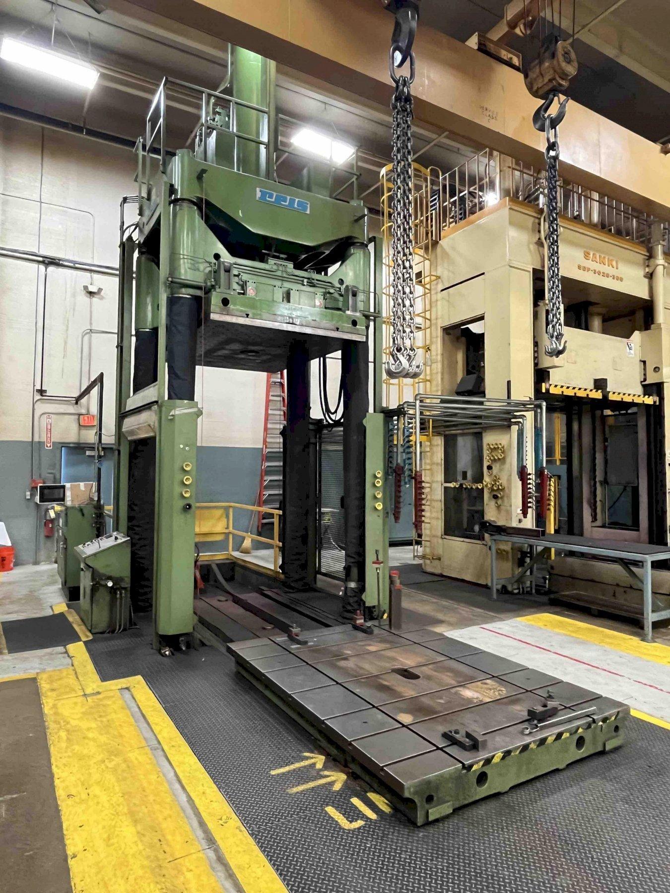 224 Ton Reis 4 Post Hydraulic Spotting Press, Model TUS-180 OK-200, 71