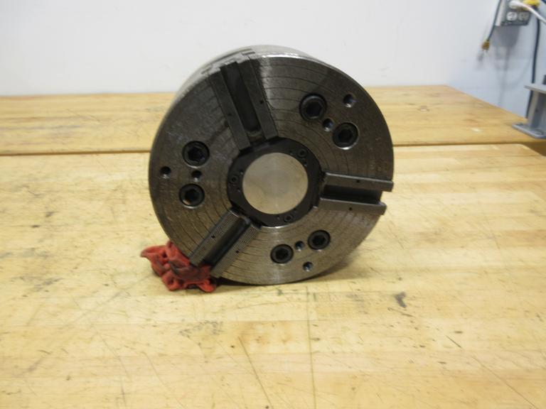 MMK 10 " 3 Jaw Power Lathe Chuck HA8-10-66, A2-8 Mounting with Center Plug and Mounting Bolts- Auction Item