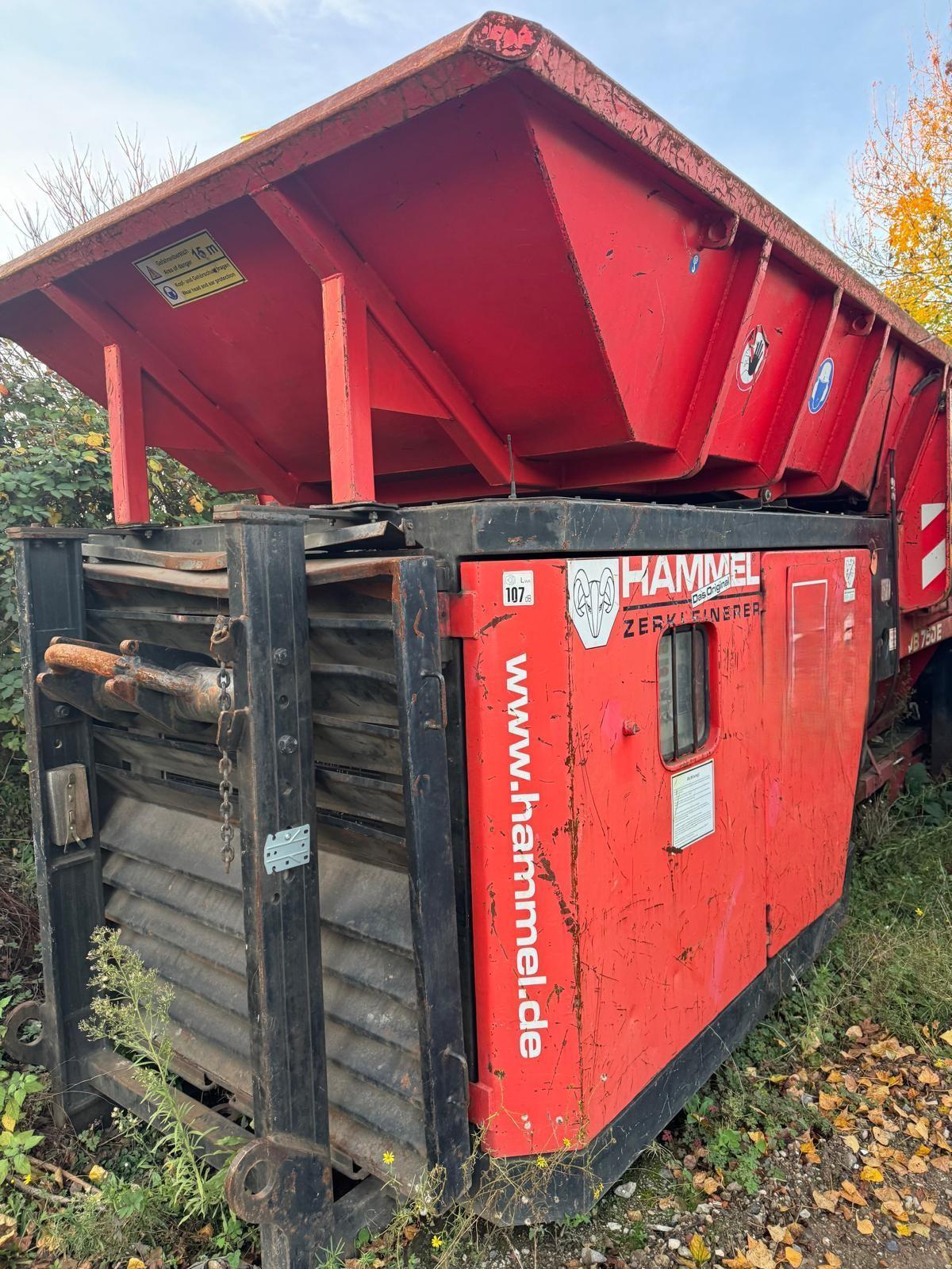 HAMMEL #VB 750 E, SCRAP SHREDDER