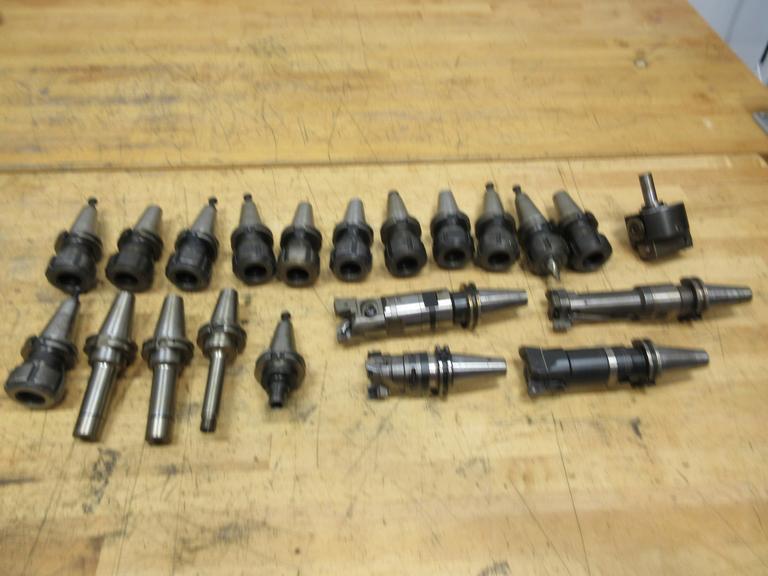 CAT40 Tool Holders, Assorted Types, Acura-Flex Collet, ER-16 Collet, Assorted Boring Mills- Auction Item