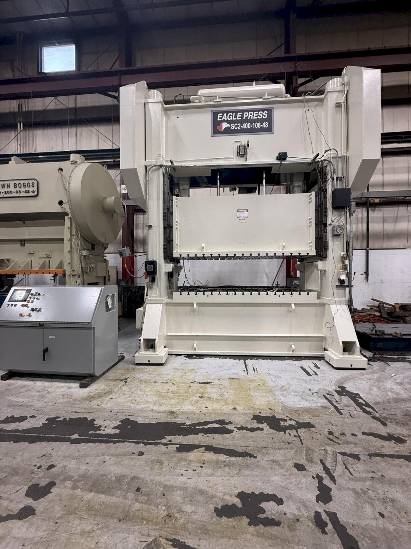 300 ton Eagle SC2-300-108-48 Used Straight Side Stamping Press For Sale, Recondition in Process, Year 1995